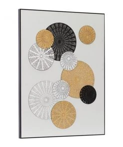 Grayson Lane Black Wood Framed 40-in H x 30-in W Abstract Hand-Painted 3D Art -GRAYSON LANE shop 330945362 AlternateImage5 l