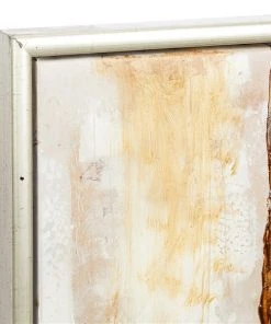 Grayson Lane Silver Wood Framed 40-in H x 40-in W Abstract Wood Hand-Painted Painting -GRAYSON LANE shop 330945363 AlternateImage4 l