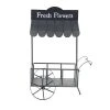 Grayson Lane 32-in x 44-in Black Metal Farmhouse Plant Stand