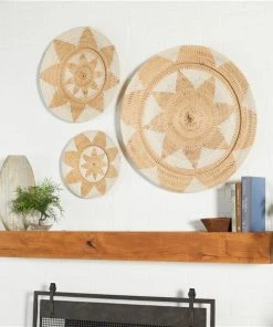 Grayson Lane 27.5-in H x 27.5-in W Abstract Rattan Wall Accent - Set of 3 -GRAYSON LANE shop 330945374 AlternateImage3 l