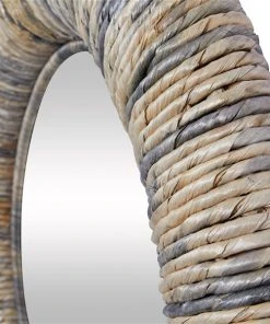 Grayson Lane 34.5-in x 34.5-in Round Grey Wall Mirror -GRAYSON LANE shop 330945377 AlternateImage3 l