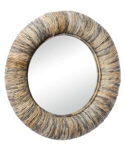 Grayson Lane 34.5-in x 34.5-in Round Grey Wall Mirror -GRAYSON LANE shop 330945377 AlternateImage5 l