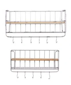 Grayson Lane Decorative Silver Iron Wall Hooks - Set of 2 -GRAYSON LANE shop 330945378 AlternateImage5 l