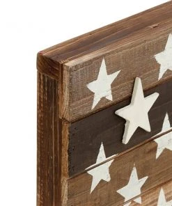 Grayson Lane 30-in H x 44-in W Flag Wood Wall Accent -GRAYSON LANE shop 330945381 AlternateImage6 l