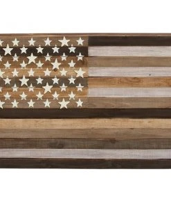 Grayson Lane 30-in H x 44-in W Flag Wood Wall Accent
