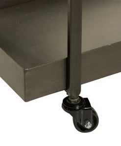 Grayson Lane Black Metal Base with Iron Top Kitchen Cart (34-in x 26-in x 24-in) -GRAYSON LANE shop 330945382 AlternateImage4 l