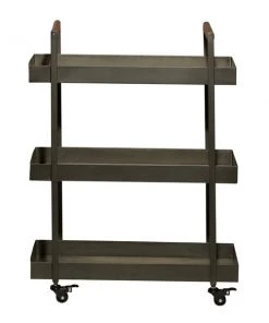 Grayson Lane Black Metal Base with Iron Top Kitchen Cart (34-in x 26-in x 24-in) -GRAYSON LANE shop 330945382 AlternateImage5 l