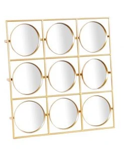 Grayson Lane 27.63-in x 27.63-in Square Gold Wall Mirror -GRAYSON LANE shop 330945384 AlternateImage5 l