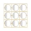 Grayson Lane 27.63-in x 27.63-in Square Gold Wall Mirror