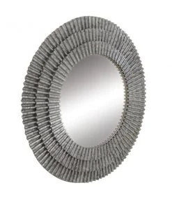 Grayson Lane 36.70-in x 36.70-in Round Grey Wall Mirror -GRAYSON LANE shop 330945393 AlternateImage5 l