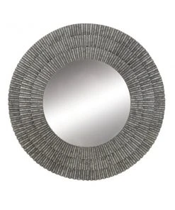 Grayson Lane 36.70-in x 36.70-in Round Grey Wall Mirror