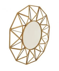 Grayson Lane 32.38-in x 32.38-in Round Gold Wall Mirror -GRAYSON LANE shop 330945402 AlternateImage5 l
