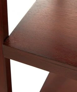 Grayson Lane 21-in x 65-in Maroon Wood 5-Tier Traditional Shelving Unit -GRAYSON LANE shop 330945403 AlternateImage3 l