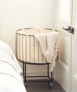 Grayson Lane Black Metal Storage Cart (26-in x 19-in) -GRAYSON LANE shop 330945409 AlternateImage2 l