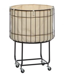 Grayson Lane Black Metal Storage Cart (26-in x 19-in)