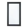 Grayson Lane 42-in x 24-in Rectangle Black Wall Mirror