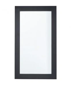 Grayson Lane 42-in x 24-in Rectangle Black Wall Mirror
