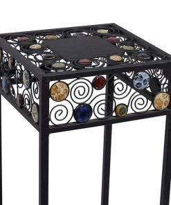 Grayson Lane 28-in x 24-in Black Metal Traditional Plant Stand - Set of 3 -GRAYSON LANE shop 330945435 AlternateImage4 l