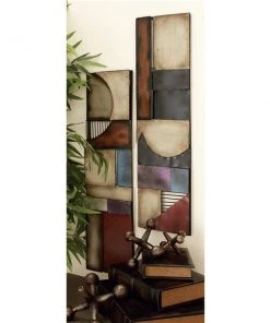 Grayson Lane 31-in H x 8-in W Abstract Metal Wall Accent - Set of 4 -GRAYSON LANE shop 330945442 AlternateImage3 l