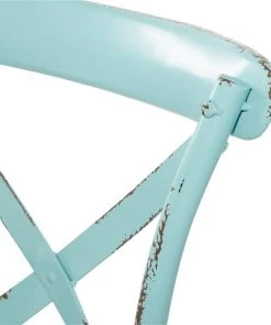 Grayson Lane Farmhouse 18-in W Distressed Blue Iron and Rattan Dining Chair 8 Grayson Lane Farmhouse 18-in W Distressed Blue Iron and Rattan Dining Chair -GRAYSON LANE shop 330945451 AlternateImage4 l