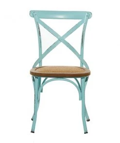 Grayson Lane Farmhouse 18-in W Distressed Blue Iron and Rattan Dining Chair 9 Grayson Lane Farmhouse 18-in W Distressed Blue Iron and Rattan Dining Chair -GRAYSON LANE shop 330945451 AlternateImage5 l