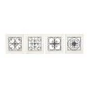 Grayson Lane 17-in H x 17-in W Ornamental Wood Wall Accent - Set of 4