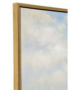 Grayson Lane Gold Wood Framed 40-in H x 40-in W Coastal Beach Resin Painting -GRAYSON LANE shop 330945460 AlternateImage3 l