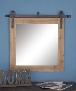 Grayson Lane 31.40-in x 31-in Square Brown Wall Mirror -GRAYSON LANE shop 330945463 AlternateImage2 l