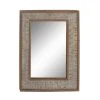 Grayson Lane 40-in x 29.5-in Rectangle Grey Wall Mirror