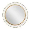 Grayson Lane 32-in x 32-in Round Brown Wall Mirror
