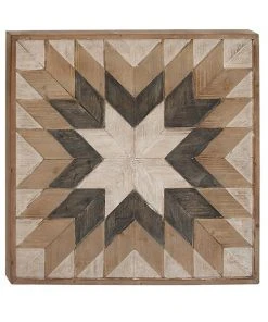 Grayson Lane 30-in H x 30-in W Abstract Wood Wall Accent