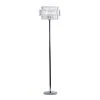 Grayson Lane 16-in x 62-in Silver Acrylic Contemporary Floor Lamp