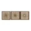 Grayson Lane 35.5-in H x 27.5-in W Abstract Wood Wall Accent - Set of 3