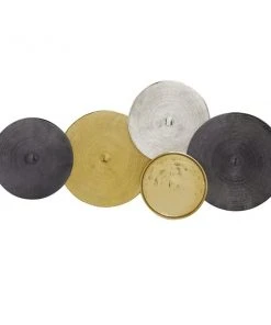 Grayson Lane 16.75-in H x 35.3-in W Abstract Metal Wall Accent