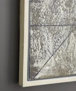 Grayson Lane White Wood Framed 39-in H x 39-in W Abstract Wood Painting -GRAYSON LANE shop 330945494 AlternateImage3 l