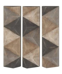 Grayson Lane 36-in H x 11-in W Abstract Metal Wall Accent - Set of 3 -GRAYSON LANE shop 330945498 AlternateImage7 l