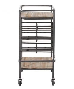 Grayson Lane Black Metal Base with Wood Top Kitchen Cart (30-in x 20-in) -GRAYSON LANE shop 330945499 AlternateImage5 l
